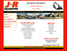 Tablet Screenshot of jr-excavating.com